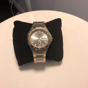 Armitron Men’s Silver Gold Two-Tone Steel Watch